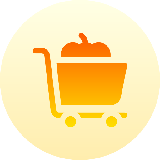 ショッピングカート Basic Gradient Circular icon