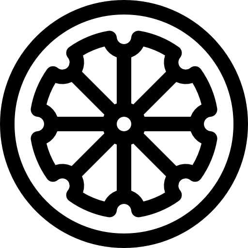 roda Basic Rounded Lineal Ícone