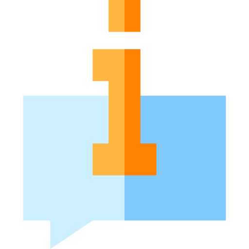 information Basic Straight Flat Icône