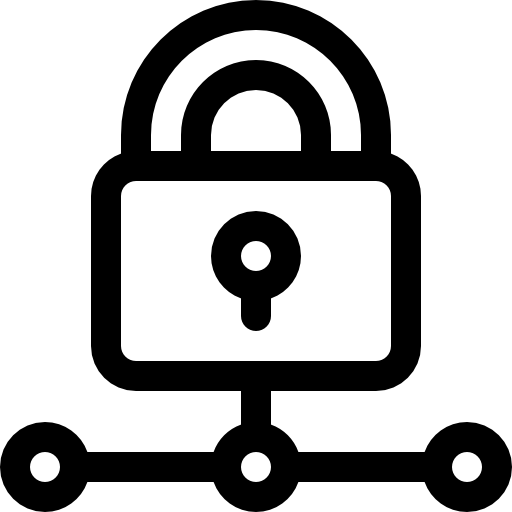 serratura Basic Rounded Lineal icona