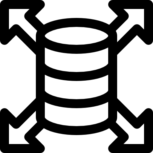 Сервер Basic Rounded Lineal иконка