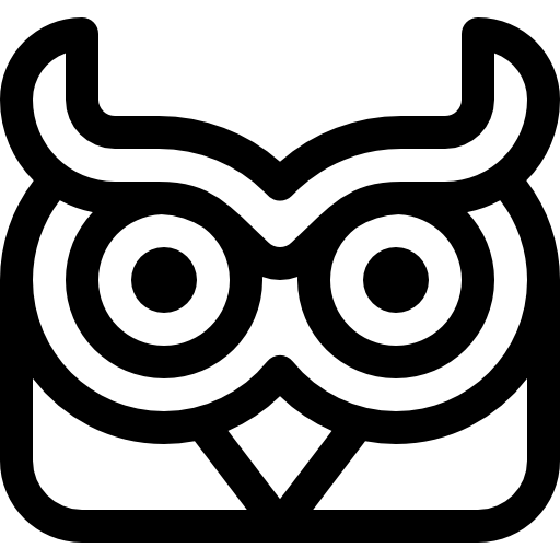 Сова Basic Rounded Lineal иконка