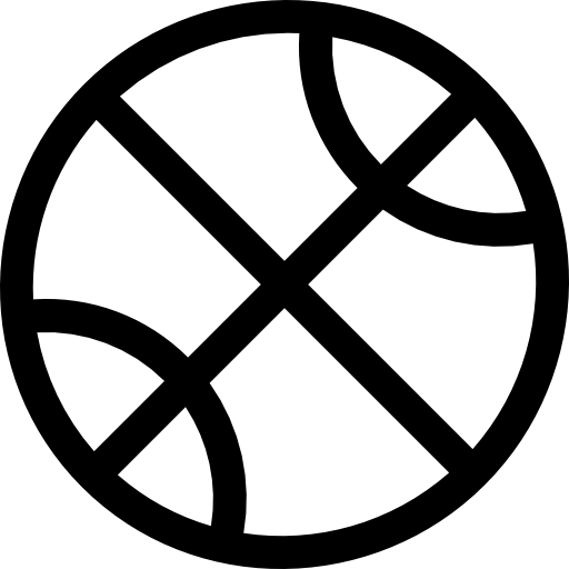 pallacanestro Basic Rounded Lineal icona