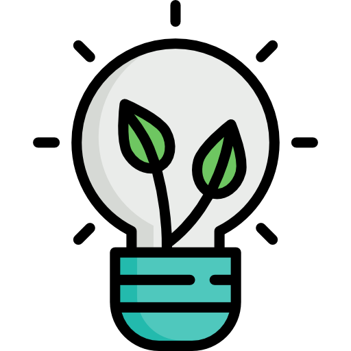 Ecologic bulb Special Lineal color icon