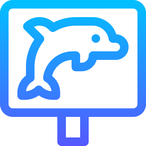 delfin Basic Gradient Lineal color icon