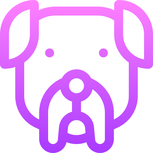 Собака Basic Gradient Lineal color иконка