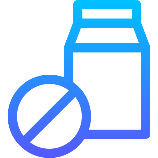 keine milch Basic Gradient Lineal color icon