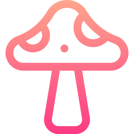 버섯 Basic Gradient Lineal color icon