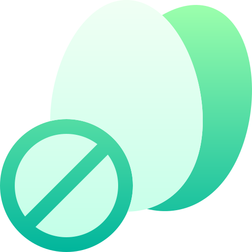 No egg Basic Gradient Gradient icon