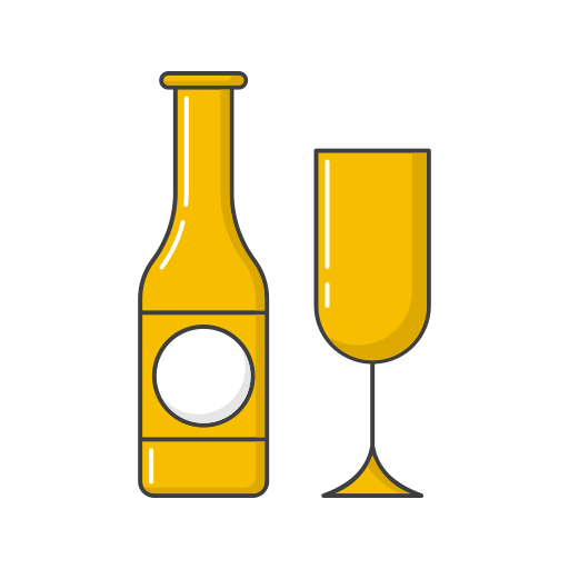 Beer Generic Thin Outline Color icon
