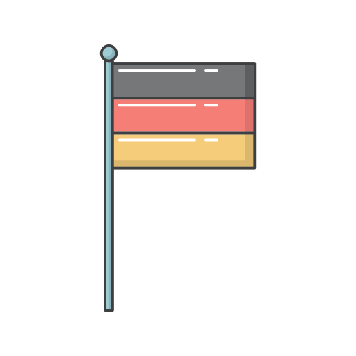 niemcy Generic Thin Outline Color ikona