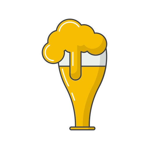Beer Generic Thin Outline Color icon