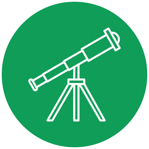 telescópio Generic Flat Ícone