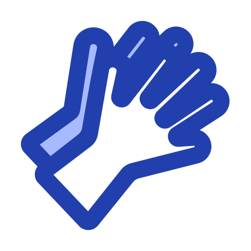 handschoenen Generic Blue icoon