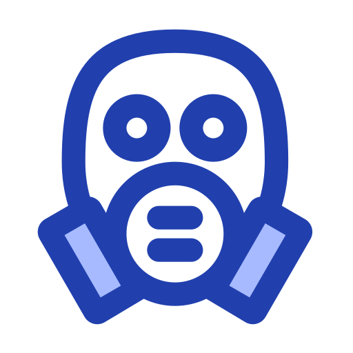 masque à gaz Generic Blue Icône