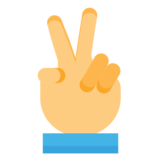 Peace sign Generic Flat icon
