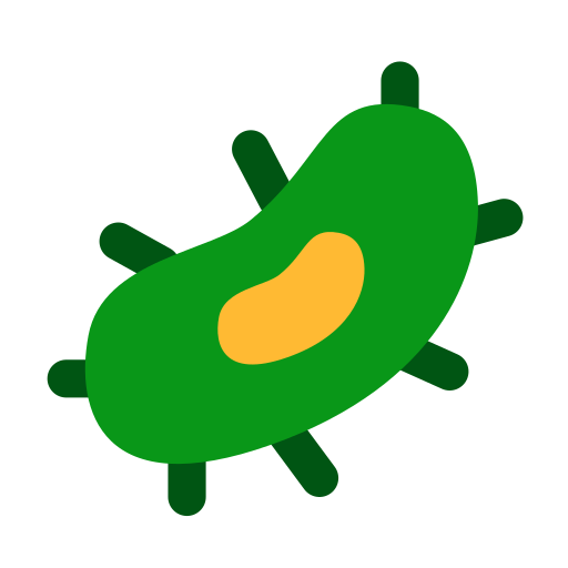 Bacteria Generic Flat icon