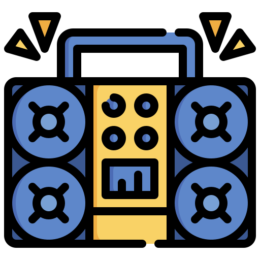 boombox Generic Outline Color icon