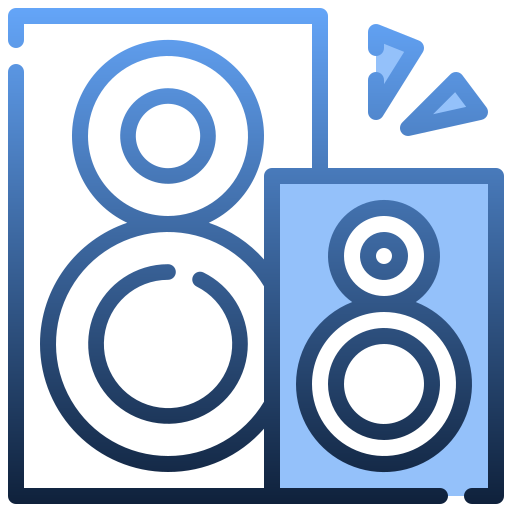 Loudspeakers Generic Blue icon