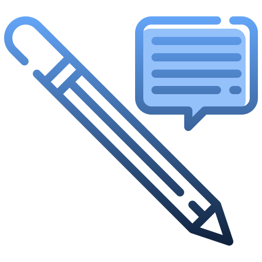 Pencil Generic Blue icon