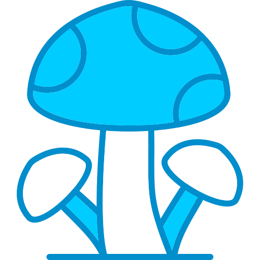 cogumelo Generic Blue Ícone
