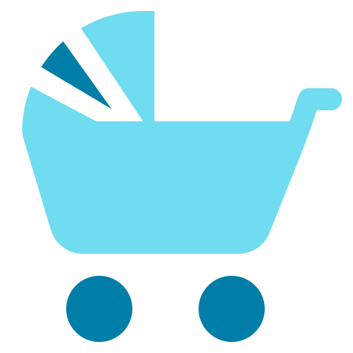 carrinho de bebê Generic Blue Ícone