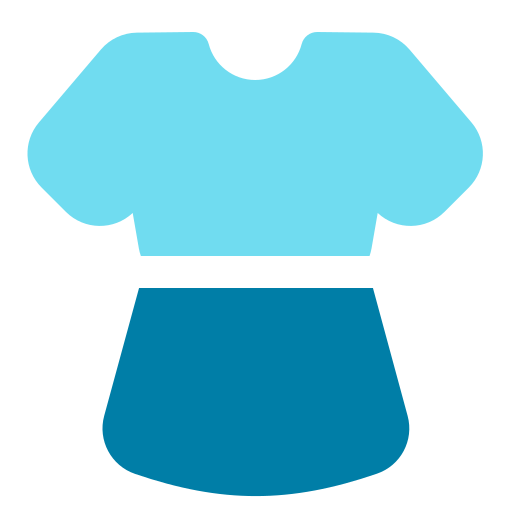 woman clothes Generic Blue icon
