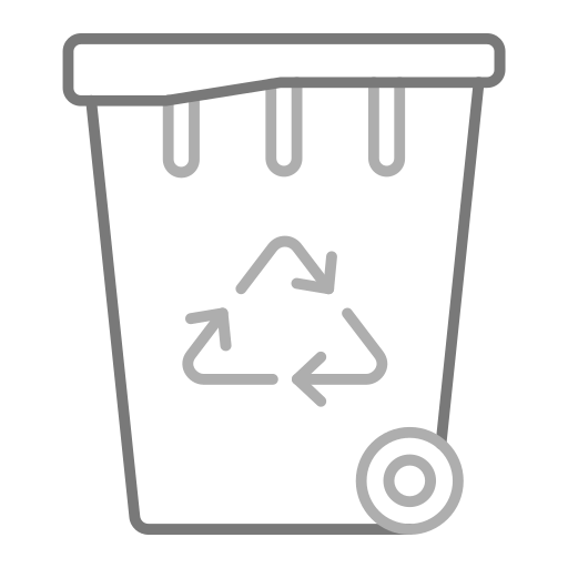 tacho de reciclaje Generic Grey icono