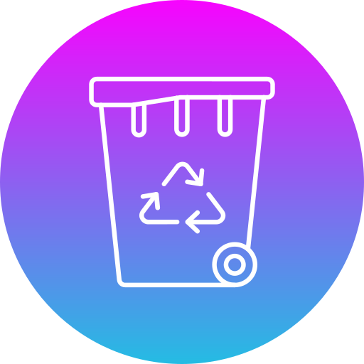 Recycling bin Generic Flat Gradient icon
