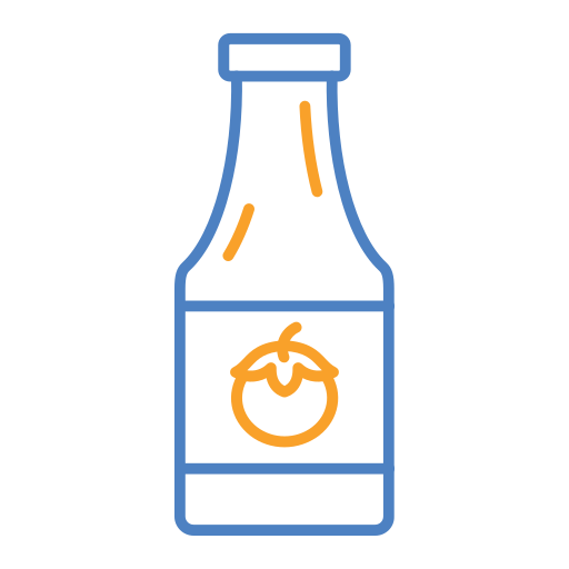 Ketchup bottle Generic Outline Color icon