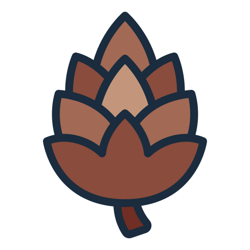 Pine cone Generic Outline Color icon