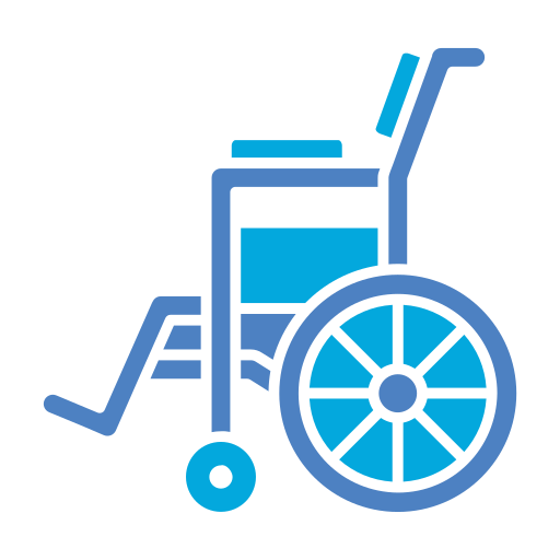 Wheelchair Generic Blue icon