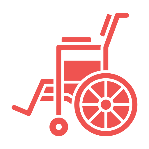 cadeira de rodas Generic Flat Ícone