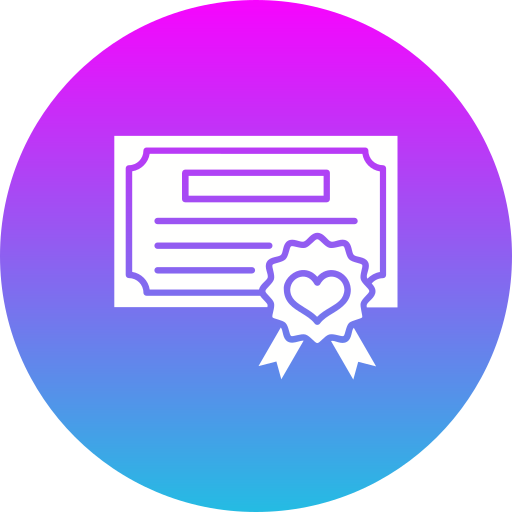 certificado Generic Flat Gradient icono