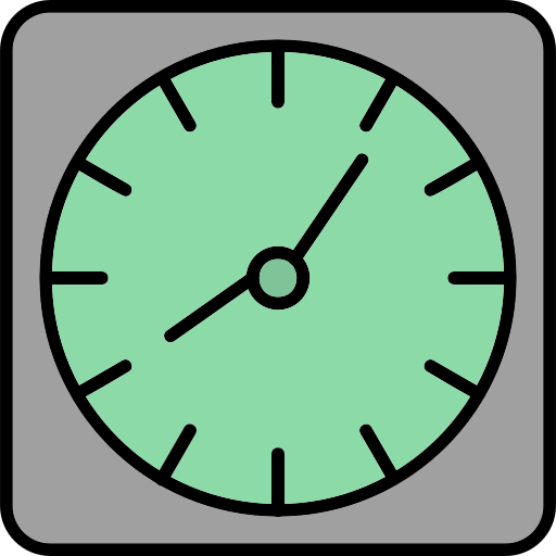 orologio da parete Generic Outline Color icona