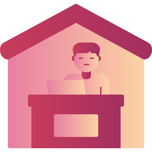 work from home Generic Flat Gradient icon