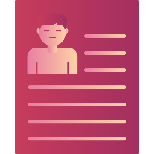 Resume Generic Flat Gradient icon