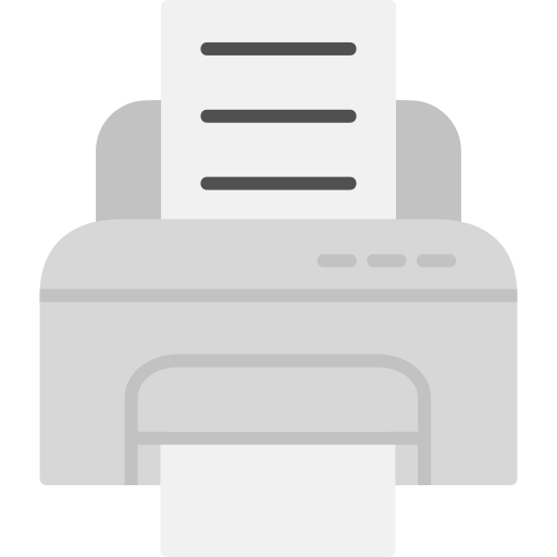 인쇄기 Generic Grey icon
