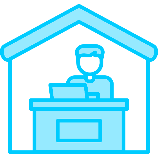 work from home Generic Blue icono