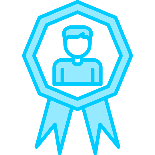 Employee of the month Generic Blue icon
