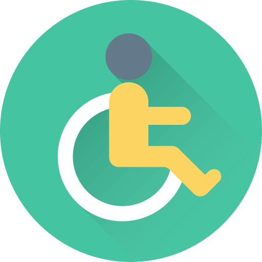 Знак инвалидности Generic Flat иконка