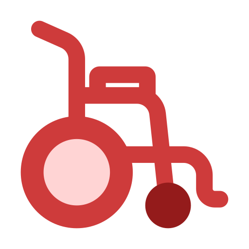 바퀴 달린 의자 Generic Flat icon