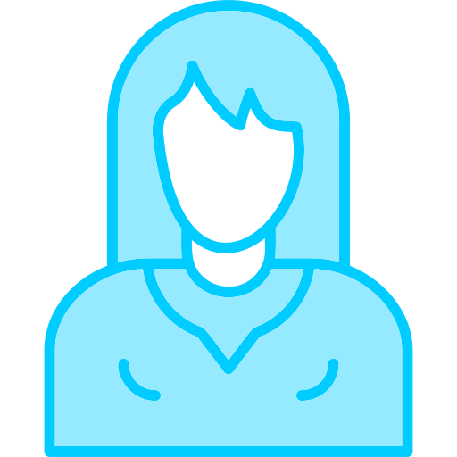 fêmea Generic Blue Ícone