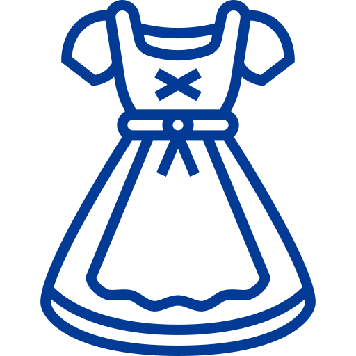 Dirndl Detailed bright Lineal icon