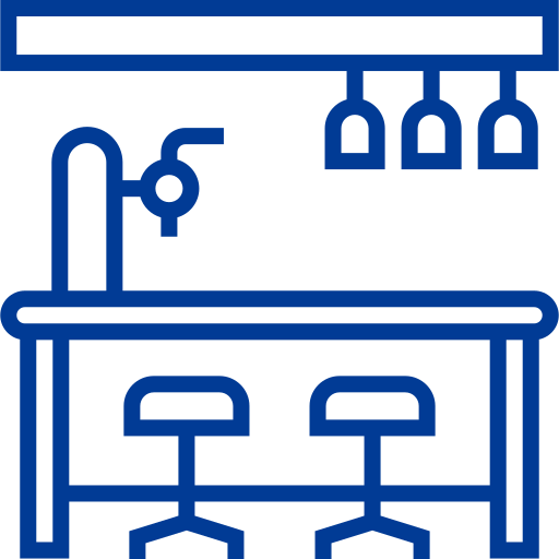 バーカウンター Detailed bright Lineal icon