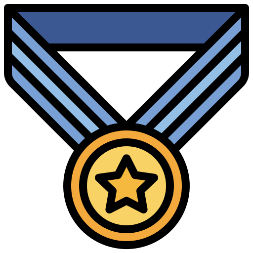 medalla Surang Lineal Color icono
