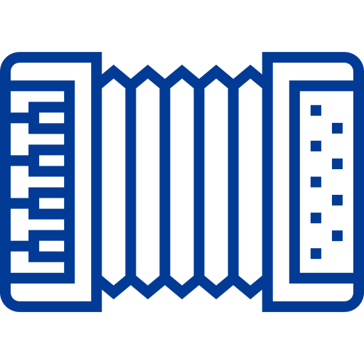 fisarmonica Detailed bright Lineal icona