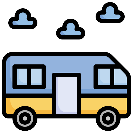 autobús escolar Surang Lineal Color icono