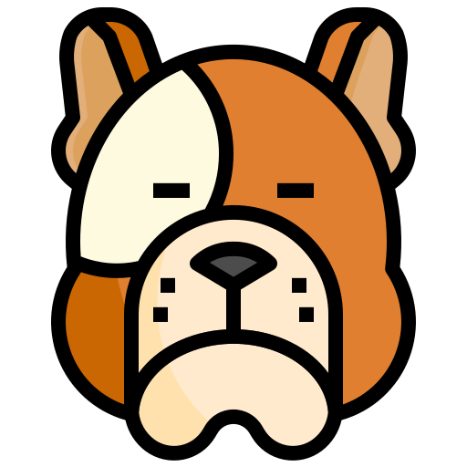 bulldog Generic Outline Color icona