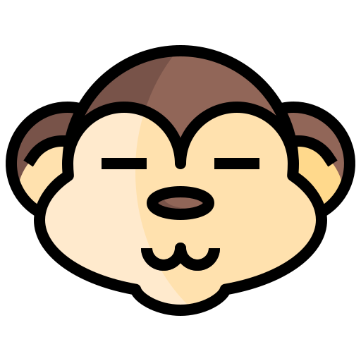 Monkey Generic Outline Color icon